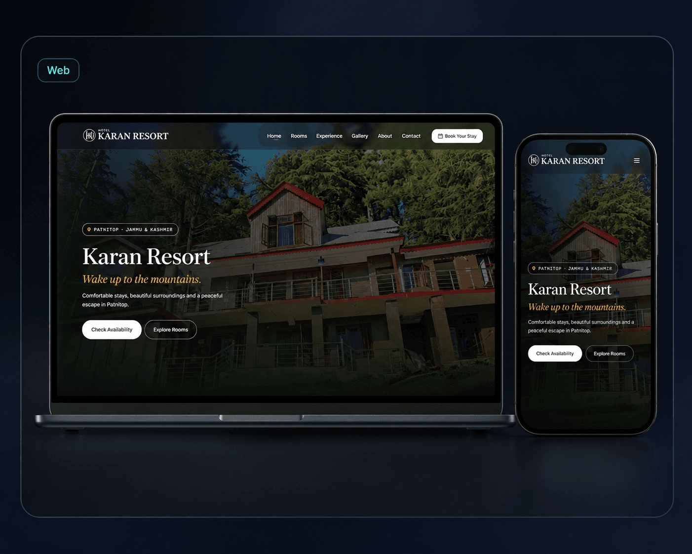 Karan Resort - Web project built by Shicosera