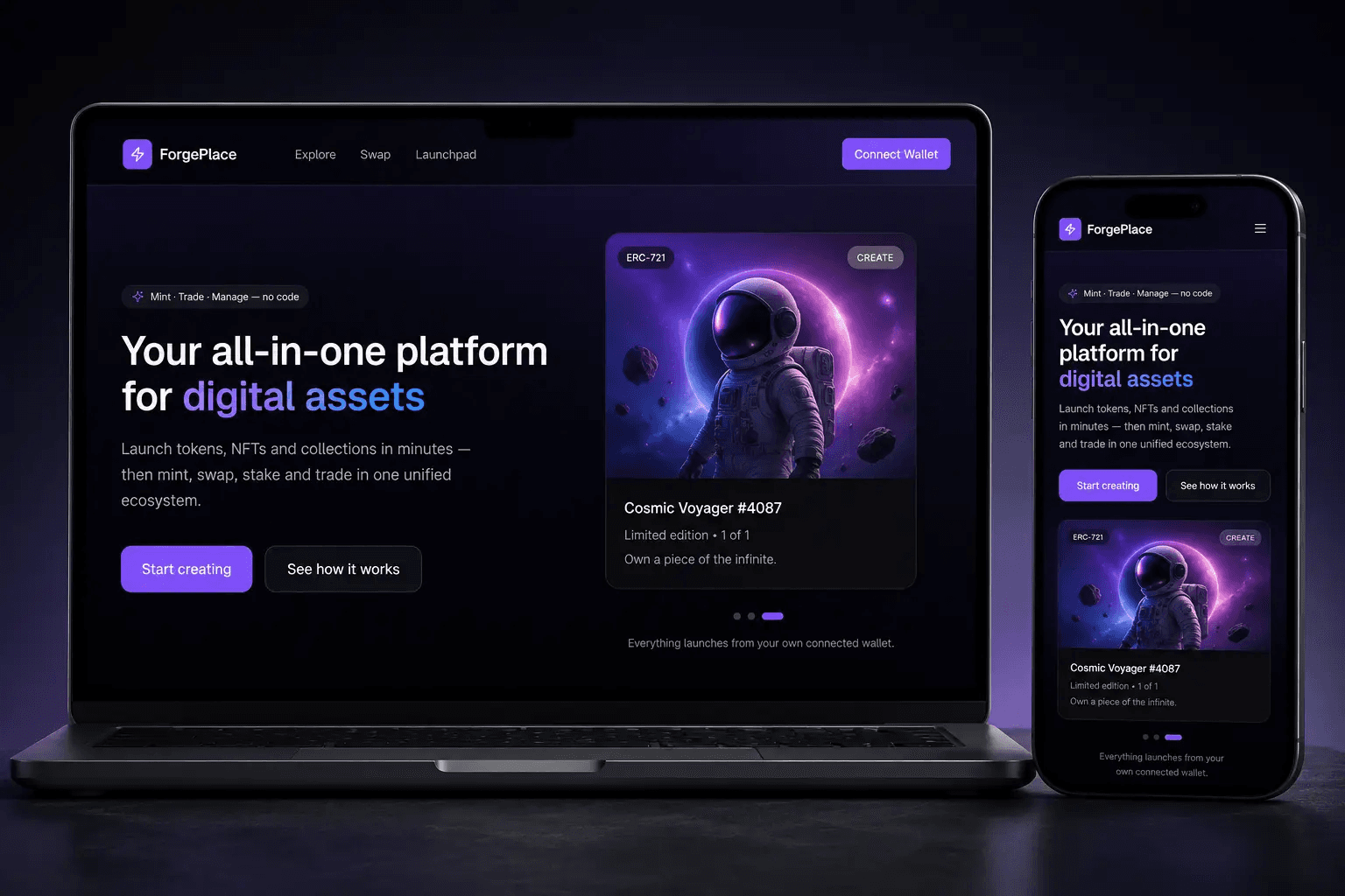 ForgePlace — built by Shicosera from a web3 platform business